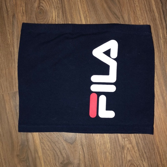 navy blue fila tube top. - Picture 2 of 4